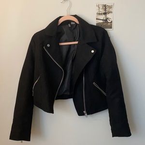 Faux suede Moto jacket